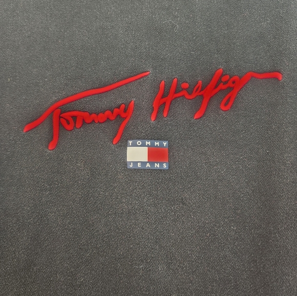 Vintage Script Logo Tommy Hilfiger Crew Neck Sweater - Picture 4 of 5